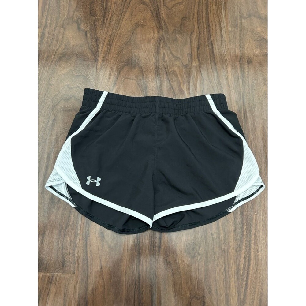 Under Armour Black and White Girls' Athletic Shorts